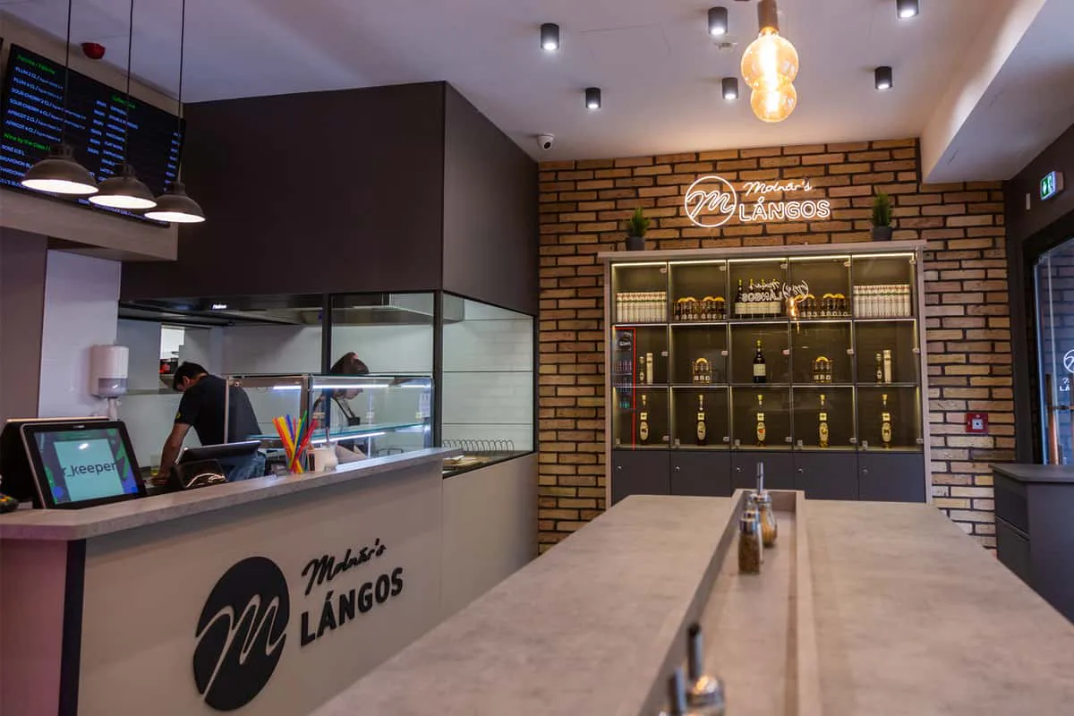 Inside the Molnár’s Lángos shop